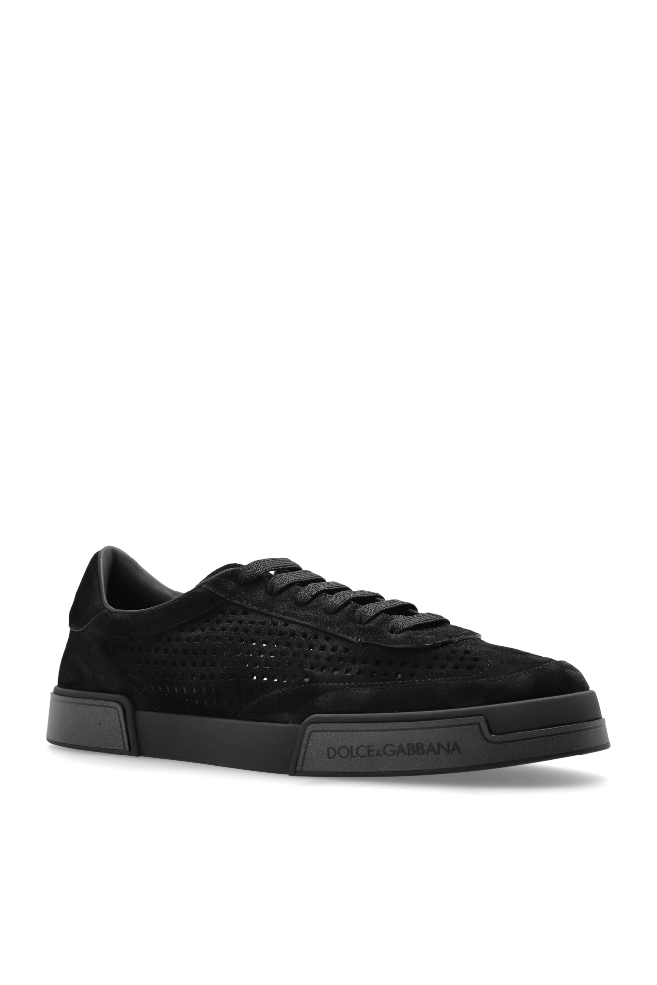 スニーカー DOLCE  GABBANA Men Sneakers A20190A6A888B956 Black Dolce & Gabbana `Portofino` Sneakers - Black | A20190A6A888B956